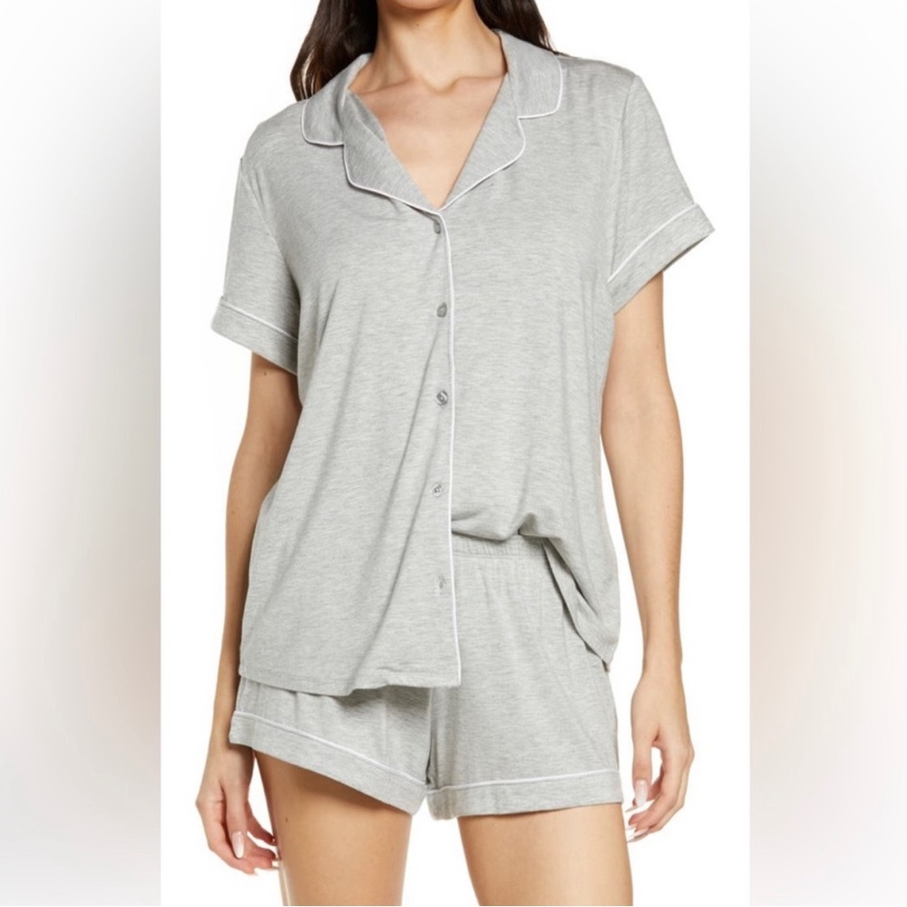 Nordstrom Moonlight Eco Short Pajamas size M in gray